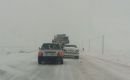 ترافیک سنگین در جاده اشتهارد به دلیل بارش شدید برف