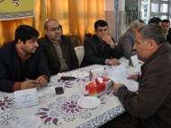 دیدار مردمی فرماندار و مسئولان شهرستان اشتهارد در مسجد شهداء