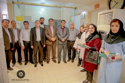 به مناسبت روز پزشک: حضور رئیس شورای اسلامی و شهردار اشتهارد در بیمارستان الزهرا اشتهارد