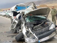 17 مجروح بر اثر برخورد هشت دستگاه خودرو در جاده اشتهارد